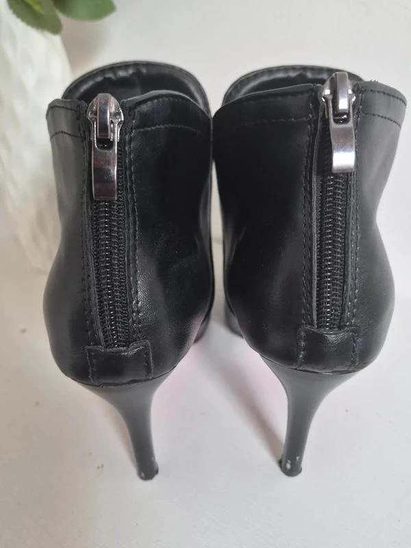 Botas de tacón negras con punta de almendra y cierre de cremallera talla EU36 – photo 3